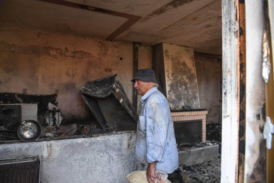 Meriç Bölgesi'nde yanan ormanlık alanda ceset bulundu - Resim: 1